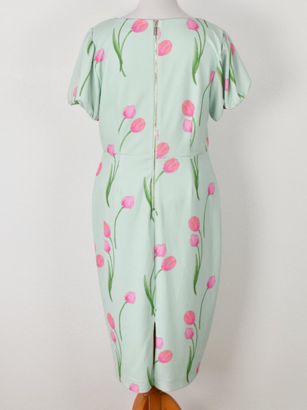Alexia Admor Odette Tulip Print Midi Sheath Dress - XL - Picture 9 of 10